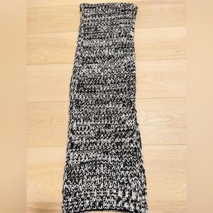 ASOS Black and White Knit Oversized Scarf, Unisex